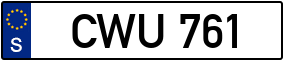 Trailer License Plate